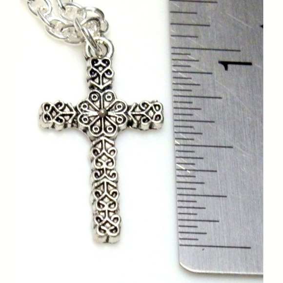 Small Filigree Celtic Cross Necklace 1477 - Picture 3 of 5